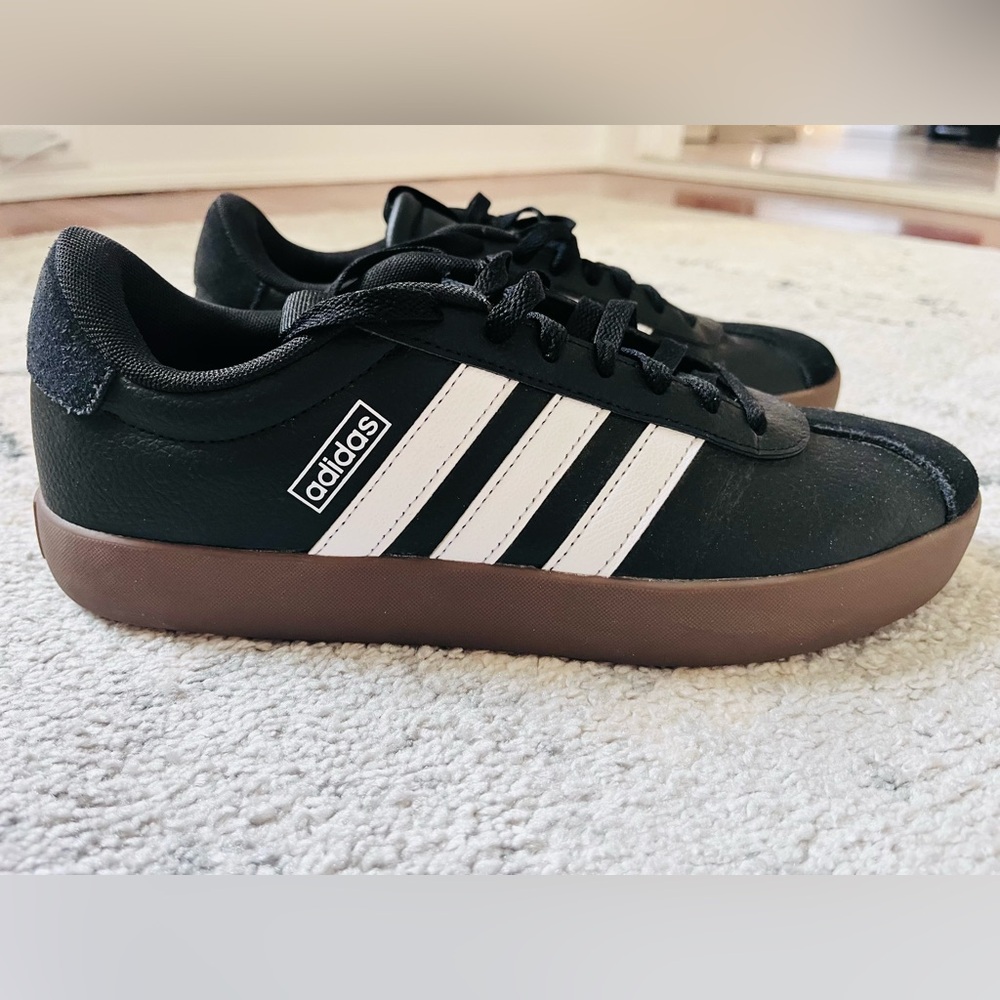 Adidas Men’s US 9 (Women’s US 10) VL Court 3 black/white